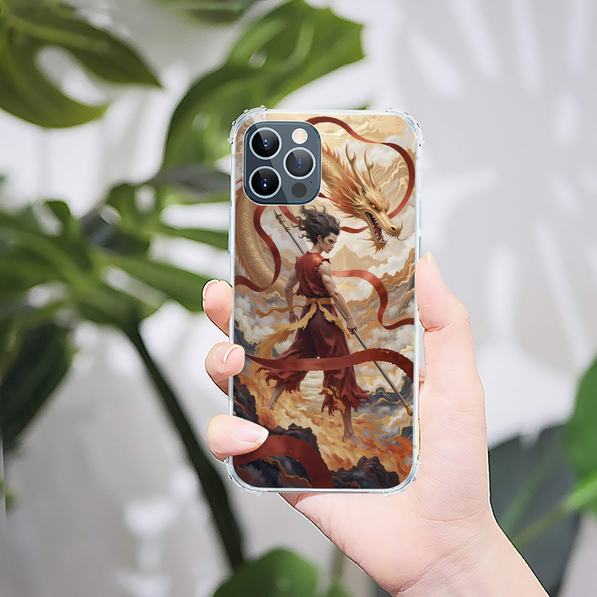 （画像用） Ne Zha 2 ナタ 魔童の大暴れ 【iPhone 12シリーズ対応】透明スマホケース（クリアソフトケース）